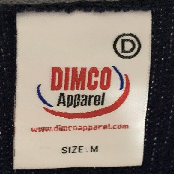 Vintage New York Jacket Men's Sz M Full-Zip Dimco Apparel Warm Thermal Navy Y2K - Picture 3 of 5